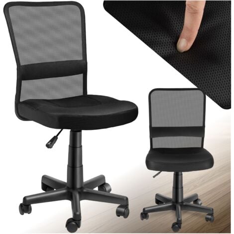 Office Chair Patrick - ergonomic shape, comfortable padding, stepless height adjustment - desk chair, computer chair, office swivel chair - black