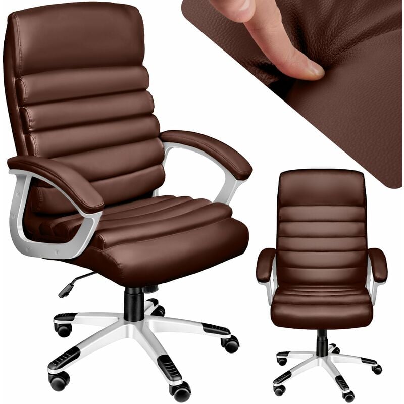 Office chair Paul - desk chair, computer chair, ergonomic chair - brown