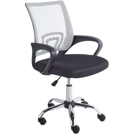 Office Chair SOLID Black/ White