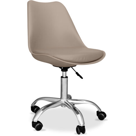 Plastic desk chair online no wheels