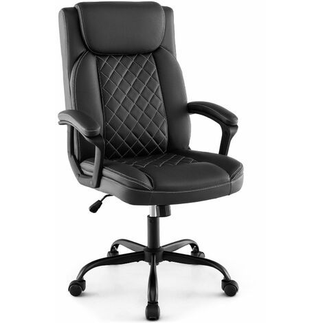Office Desk Chair Padded Modern Executive Chair Ergonomic Height Adjustable