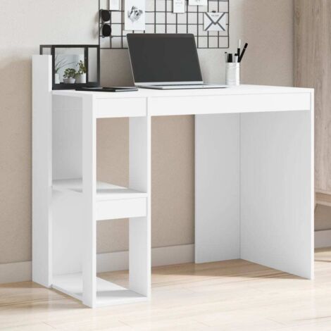 Office Desk White 103.5x56.5x94 cm Engineered Wood vidaXL