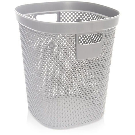Office waste bin 125l with handle and ventilated design