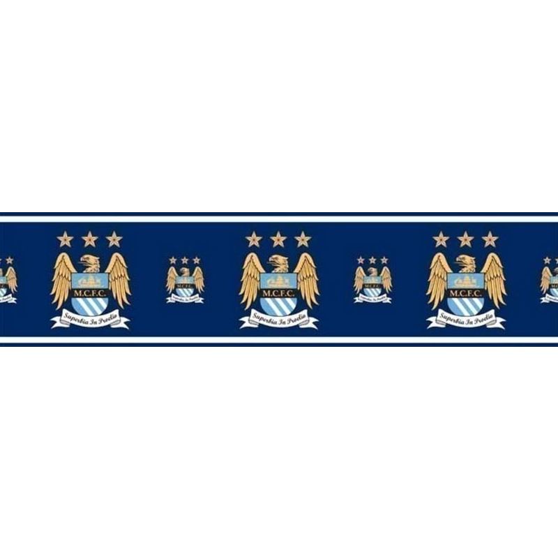 Official Manchester City Football Wallpaper Border Mcfc Soccer Blues Etihad 5m