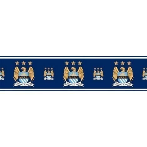 Official Manchester City Football Wallpaper Border Mcfc Soccer Blues Etihad 5m