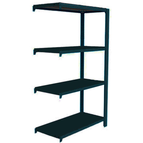 OFFICLICK Étagère 4 étagères en métal sans vis (150x90x30cm) ANTHRACITE
