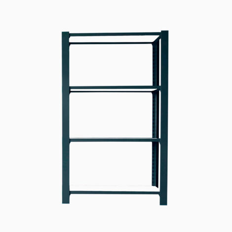 Officlick Étagère métallique standard anthracite et blanc