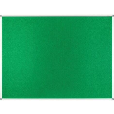 Offis Felt Notice Board 1200X900MM Green Aluminium Trim