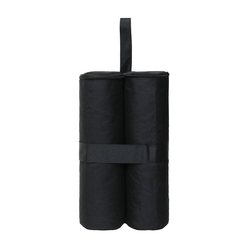 Sacs de lestage pour tonnelle et pavillon - 4 x 2 sacs à remplir - 60 kg max - Jardin - Tente de réception(noir)