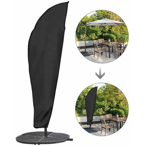 Offset Parasol Cover - Offset Parasol Cover - Offset Parasol Cover - Waterproof and Durable Parasol Cover(280x30x81x45CM)