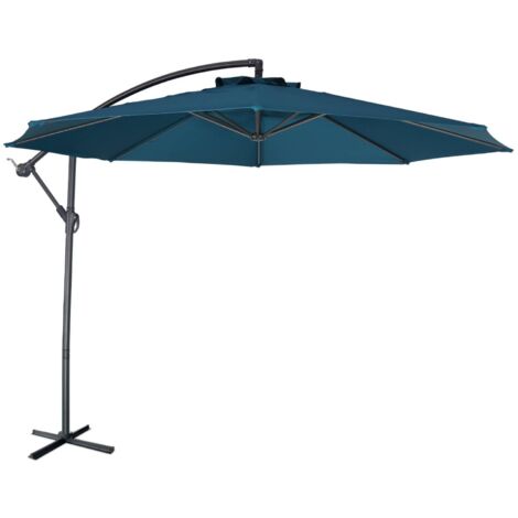 Offset round parasol 300cm, Hardelot, Duck Blue