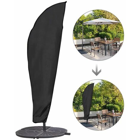 Offset-Sonnenschirmabdeckung – Offset-Sonnenschirmabdeckung – Offset-Sonnenschirmabdeckung – wasserdichte und langlebige Sonnenschirmabdeckung (280 x 30 x 81 x 45 cm)