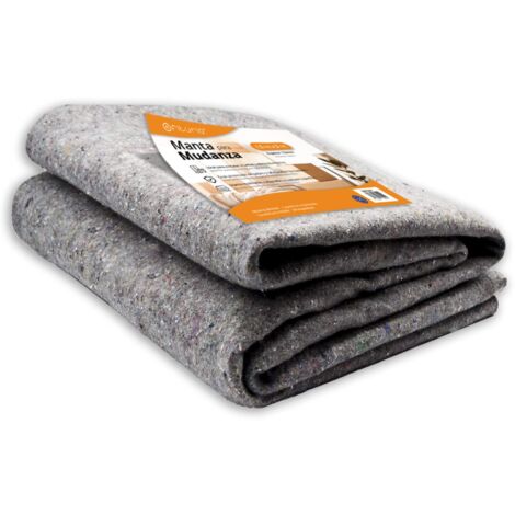 OFITURIA Coperta per trasloco, Misura 1,5 x 2 mt, Proteggi i tuoi mobili da urti e trasferimenti, Coperta riutilizzabile, Coperta per pittore, Yoga e animali domestici Spessore 3,6 mm (1 unità)