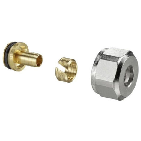 Ofix K, raccordo a compressione per tubi in plastica, 14x2 mm, (set = 2 pezzi)