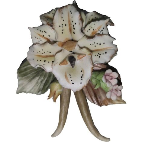 Oggetti da Bomboniera fiore in porcellana per matrimonio cresima comunione segnaposto o da applicazione particolari