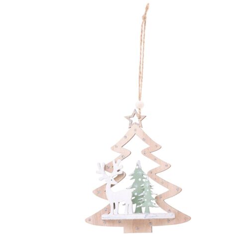Oggetto albero paesaggio 3D legno - Naturale - Feeric lights & christmas