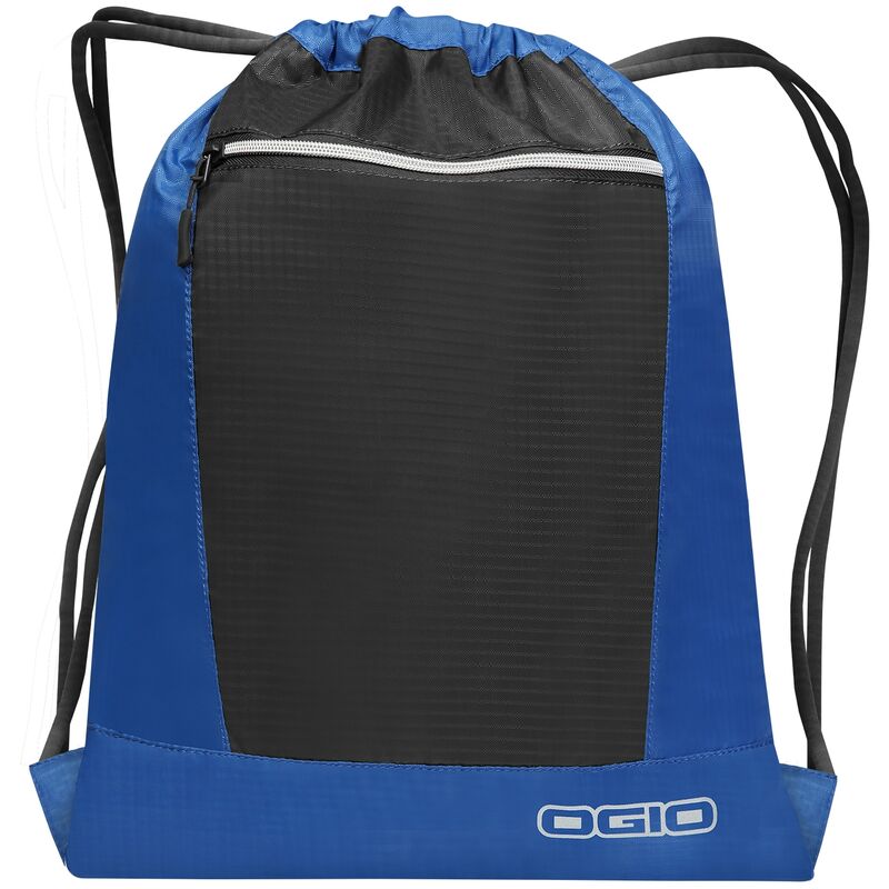 Endurance Pulse Drawstring Pack Bag (One Size) (Cobalt Blue/ Black) - Cobalt Blue/ Black - Ogio