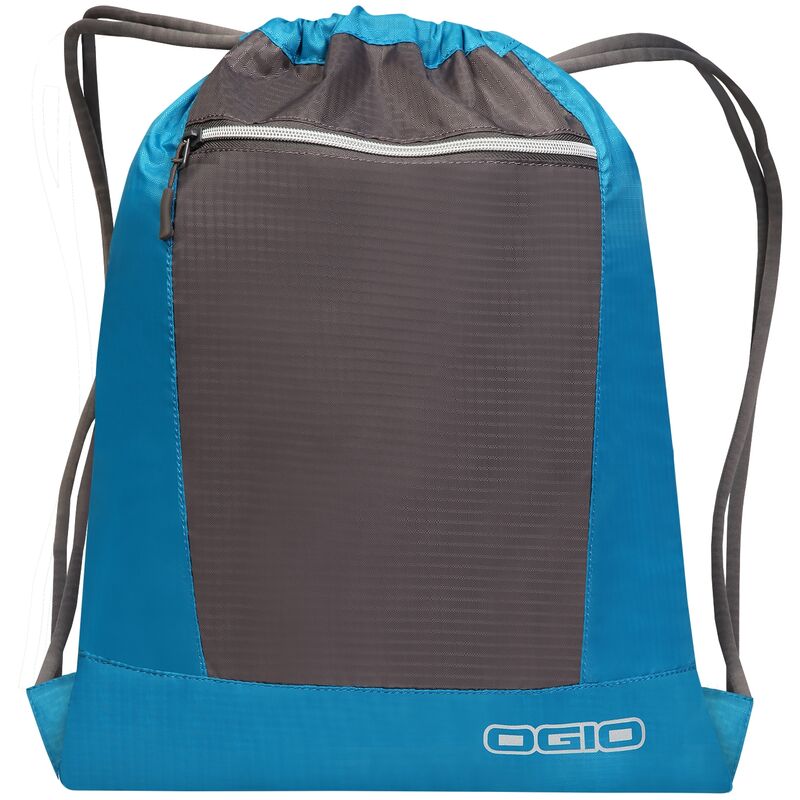 Endurance Pulse Drawstring Pack Bag (One Size) (Turquoise/ Black) - Turquoise/ Black - Ogio