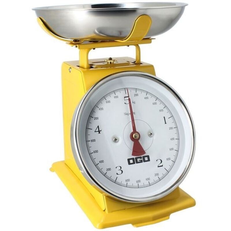 Ogo Living - Balance mecanique 5 kg / 20 g jaune