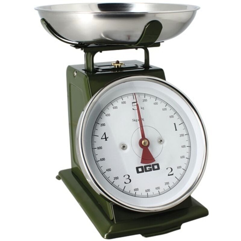 OGO LIVING - Balance mecanique 5 kg / 20 g kaki
