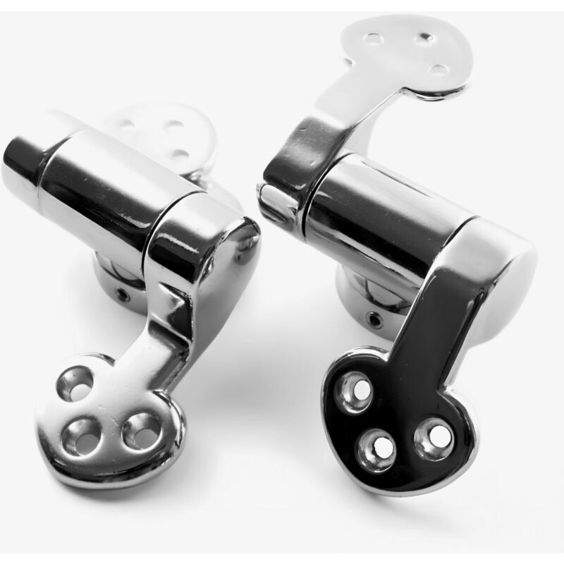 Cerniere Cromate Per Sedile WC - Frizionato Soft, Staffe Per Copriwater Con Chiusura Morbida - Foto 9