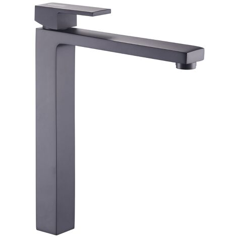 Ogomondo miscelatore rubinetto lavabo appoggio purple bocca alta nero black confezione 1