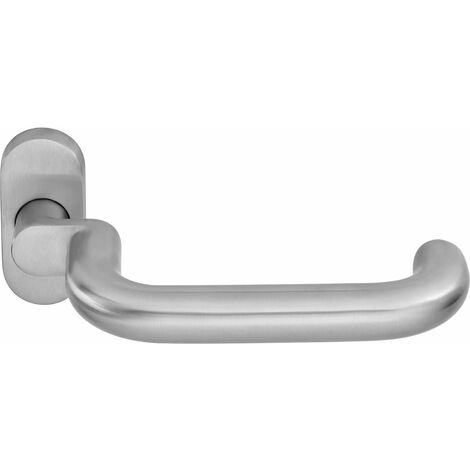 OGRO Drückerlochteil PREMIUM 8100 A FS/6620 - mit Rosette, Edelstahl matt
