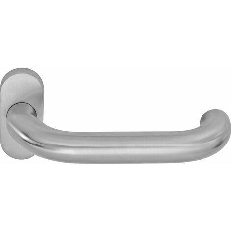 OGRO Drückerlochteil PREMIUM 8350 V FS/6620 - mit Rosette, Edelstahl matt