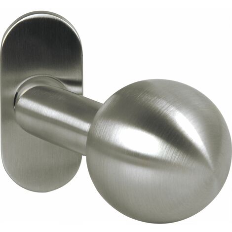 OGRO Knopfdrückerlochteil PREMIUM 8350 V/6620 - mit Rosette, Edelstahl matt