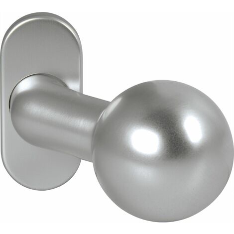 OGRO Knopfdrückerlochteil PREMIUM 8350 V/6621 - mit Rosette, Alu silber eloxiert