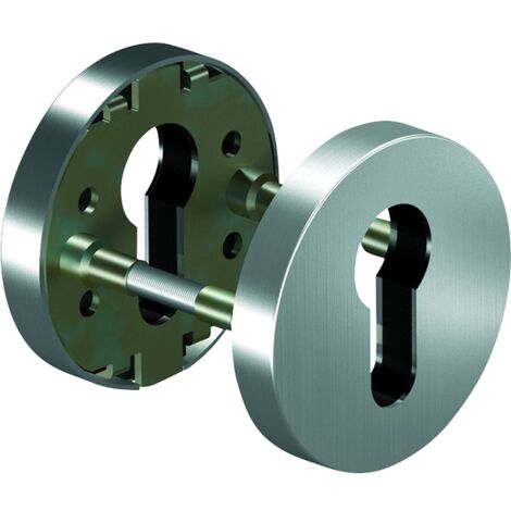 Ogro PZ-Rosette, Rund, Edelstahl PR 6612 FS mit Schrauben TS=35-50 mm