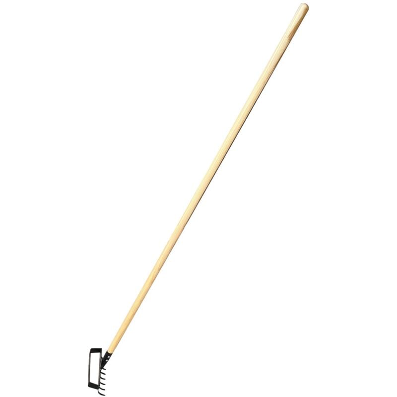 Monmobilierdesign - ogrod Râteau binette en acier manche long en bois de frêne fsc