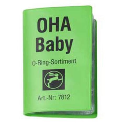 OHA BABY O-Ring Sortiment, mit 106 Stück, 15 Sorten, Haas 7812
