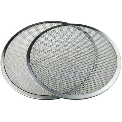 Ohjijinn 2 Grilles de Cuisson à Pizza en Aluminium Perforé - 31cm de Diamètre