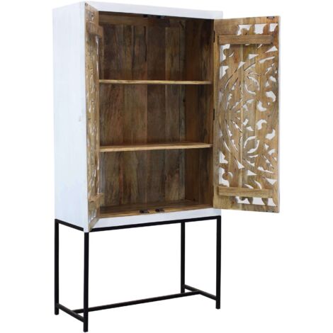 OHM - credenza con decoro 2 ante legno e ferro