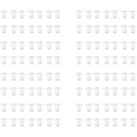 BLUEDEER Ohrring Verschluss 200 Stück Silikon Ohrring Stopper Ohrring Stecker Verschluss Kunststoff Ohrringe Rücken Stopper Silikon für für DIY Schmuck Fitting Ohrringe Machen(4 mm)