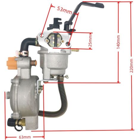 OHV-Vergasermotor (5,5–6,5 PS) GX140 GX160 GX200 168F 505-036 Allgemeines Modell mit hoher Zerstäubungseffizienz