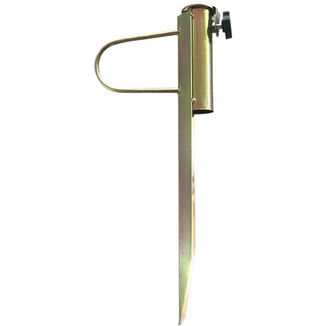 Oi-FRIS Prise de Terre pour Le Jardin - Pique à Gazon pour parasols - Porte-Parapluie avec poignée - Piquet de Sol avec Un diamètre de bâton de 29 mm