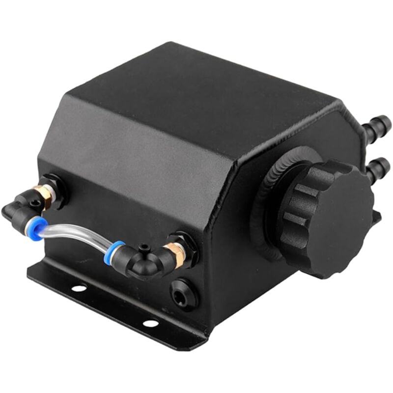 Shining House - oil catch can les voitures ventilation bidon de récupération d'huile en aluminium bidon de récupération d'huile 1l Carré Pot de