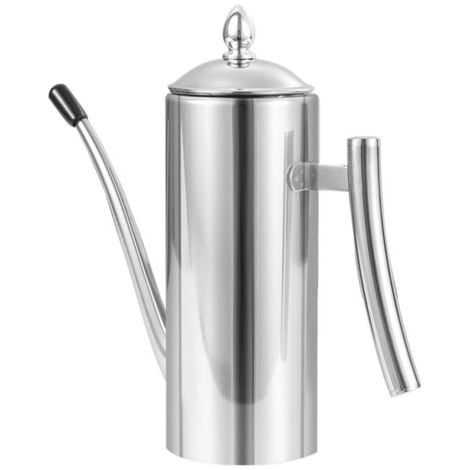 Oil Dispenser 304 Stainless Steel Leakage Proof Dustproof Long Nozzle Oil Bottle for Kitchen Soy Sauce Vinegar 700ml