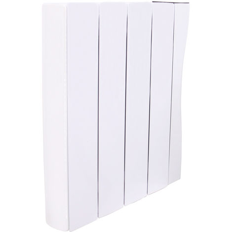 Oil Filled Electric Radiator Wifi 575 x 516mm White Wall or Floor Mounted 1000W