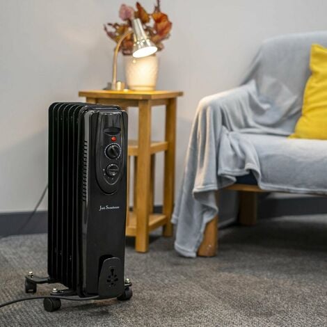 Oil Filled Radiator Heater Black 1.5kw or 2kw
