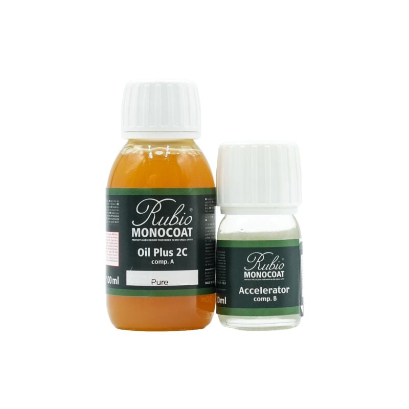 Rubio Monocoat - Oil Plus 2C - Huile Monocouche - 130 mL - Dark Oak - Juste pour Chêne