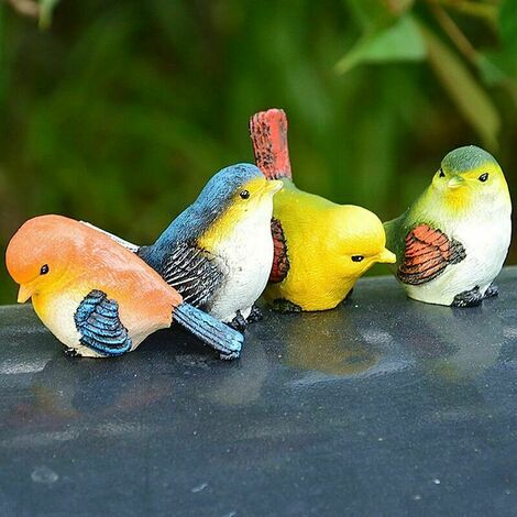 Figurine oiseaux décoratifs pour pots .