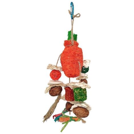 Oiseau jouet à mâcher en paille naturelle perles épi de maïs pour perruche calopsitte conure bec dentition oiseau petit jouet rongeur.