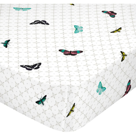 Oiseaux de paradis Drap housse 200x200x32 cm (Lit 200)