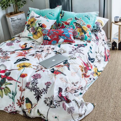 Oiseaux de paradis Housse de couette 140x200 cm (Lit 80)
