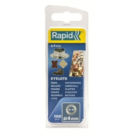 Ojal fij cuero 4mm ac rapid 100 pz