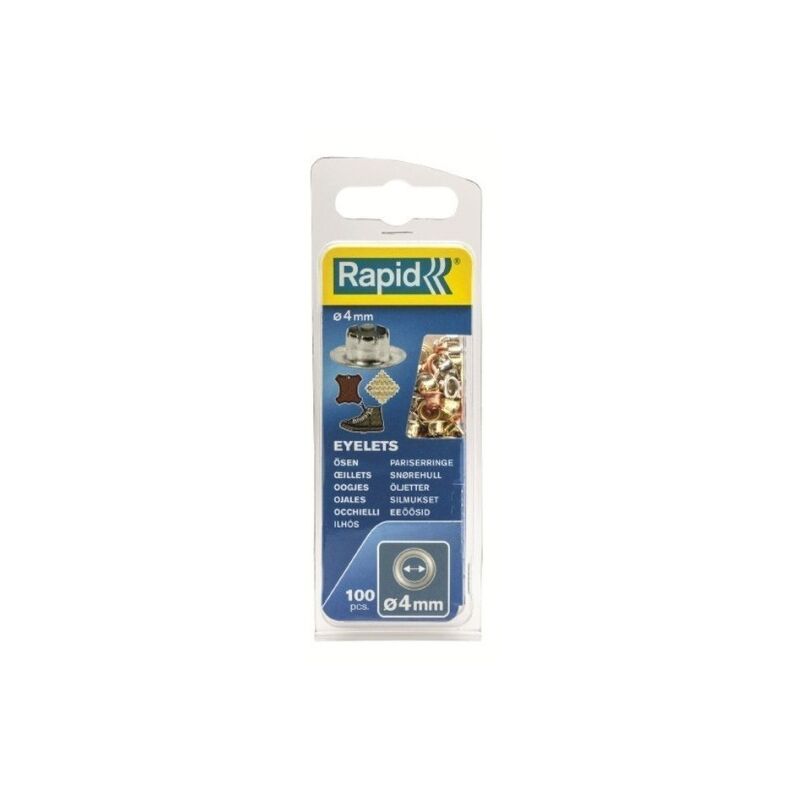 

Ojal Fijacion Cuero 4Mm Acero 100 Pz - Rapid