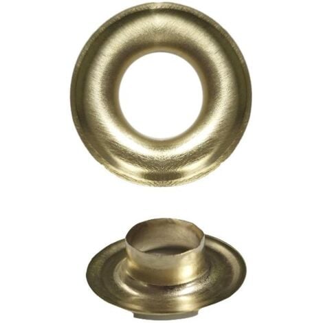 ojetes / ojales metalicos grandes para lona ø interior 10 mm. (bolsa 100 unidades)